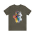 Rainbow Belly Dancer's Pose - Short Sleeve Tee Army
